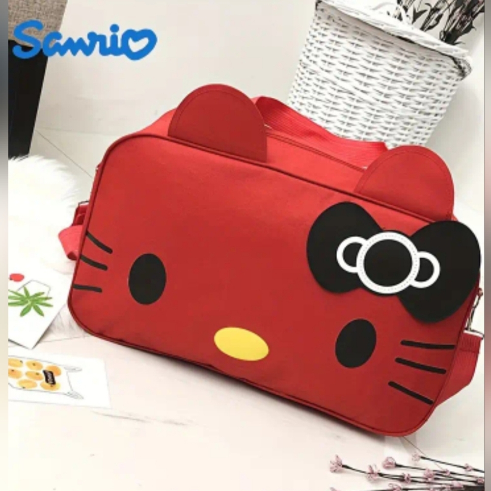 New Sanrio@ Hello kitty shoulder bag in RED